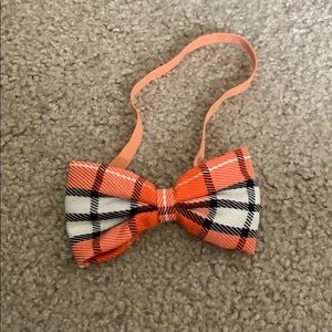 Black and Orange Bow Tie